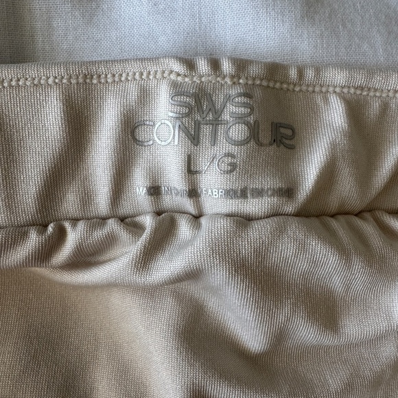 SWS Contour Strapless Tube Dress Beige/Cream Large Ruched Sides‎ Graduation Prom - Picture 7 of 16